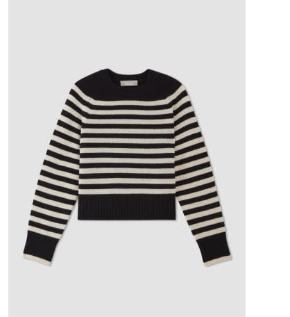 [image]The Cashmere Boxy Crew Sweater, $198