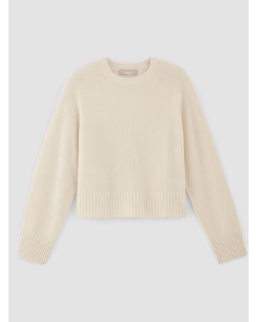 [image]The Cashmere Boxy Crew Sweater, $198