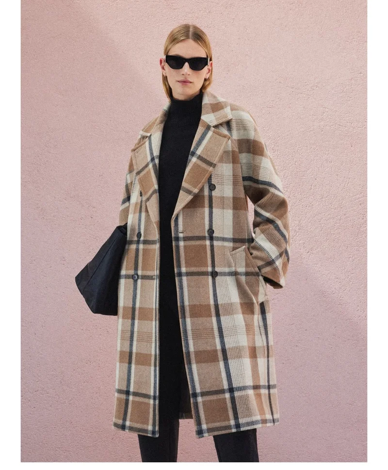[image]The Italian ReWool@ Long Peacoat, $398-$448, the Italian Wool Oversized Blazer, $228, and the ReWool® Way-High® Drape Pant, $148