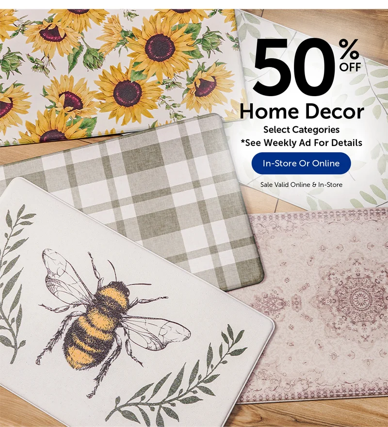 50% Off Home Decor - Select Categories