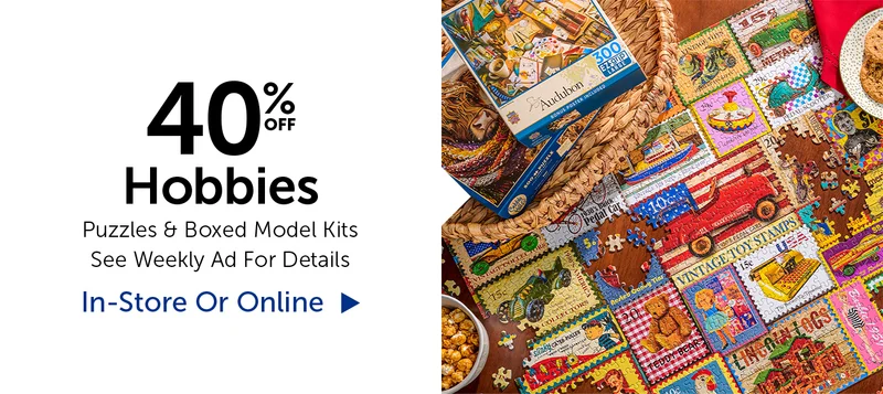 40% Off Hobbies - Select Categories