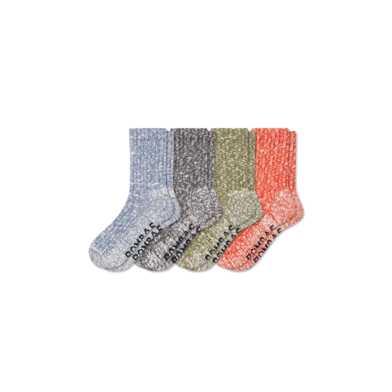 Women's Chunky Ragg Half Calf Sock 4-Pack