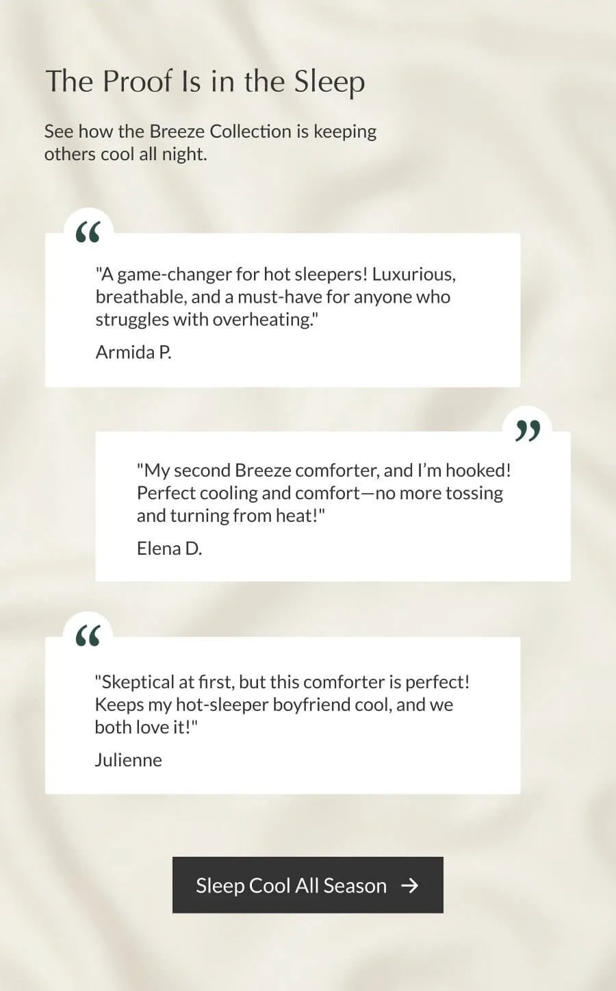 The Proof Is in the Sleep - Breeze Comforter - Shop Now