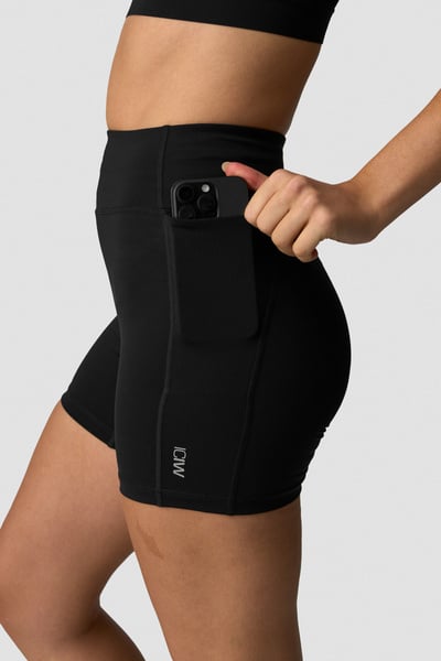 Image of Essential Cardio Midi Shorts Black