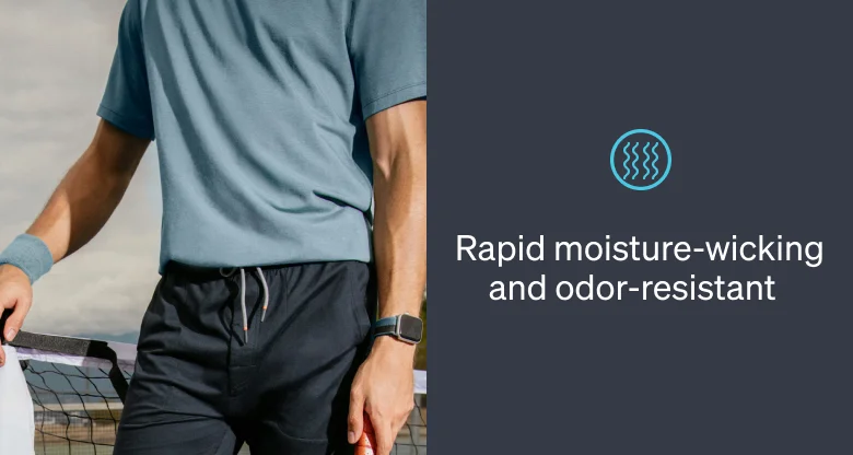 Rapid moisture wicking and odor-resistant