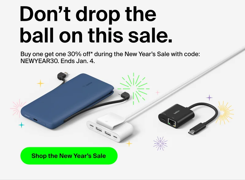 Upgrade your tech for 2025 with Belkin.