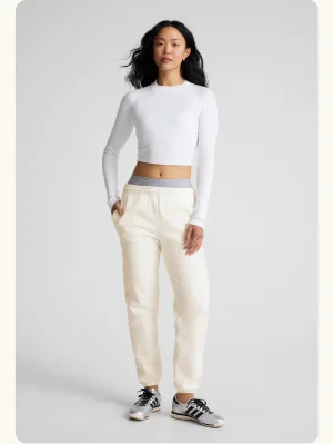 LuxeFleece Sweatpant in Fresh Snow