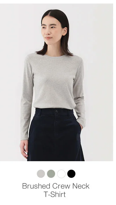 Shop Brushed Crew Neck T-Shirt