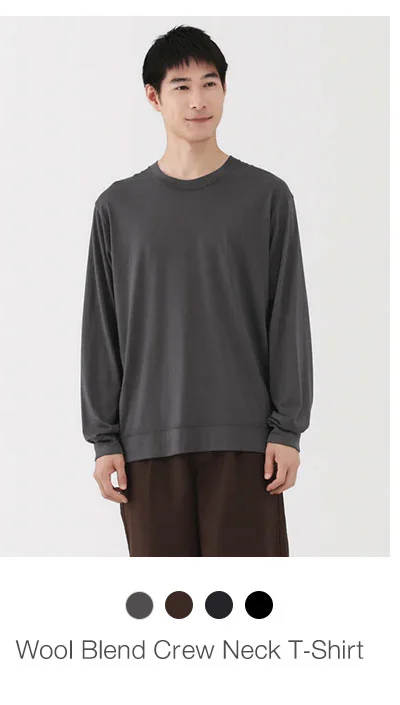 Shop Wool Crew Neck T-Shirt