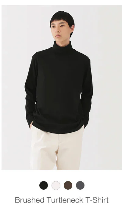 Shop Brushed Turtleneck T-Shirt