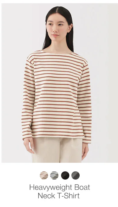 Shop Heavyweight Boat Neck T-Shirt