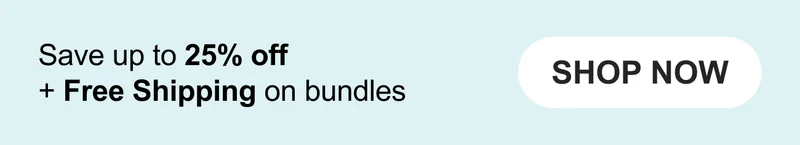 Up to 25% off + free shipping on bundles
