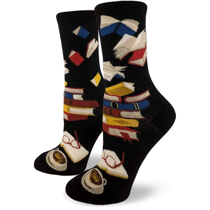 Image of Library Socks for Literacy Women's Crew Sock