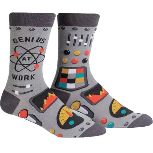 Image of Genius at Work Socks Men's Crew Sock