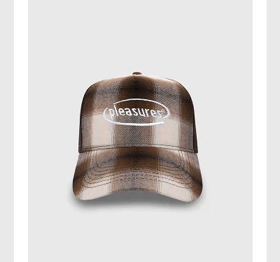 HAPPIER PLAID TRUCKER CAP