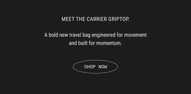a bold new travel bag engineered for movement and built for momentum.