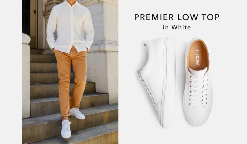 Premier Low Top in White