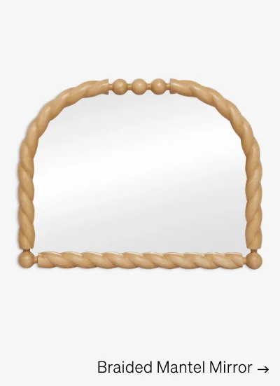 Shop Braided Mantel Mirror