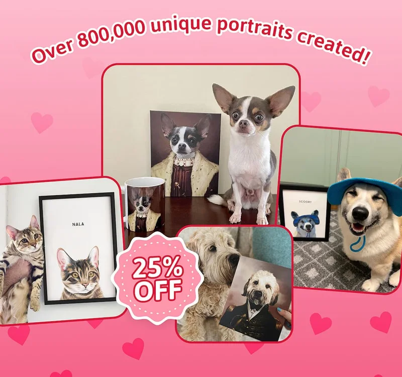 Over 800,000 unique portraits created