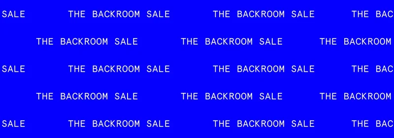 The Backroom Sale