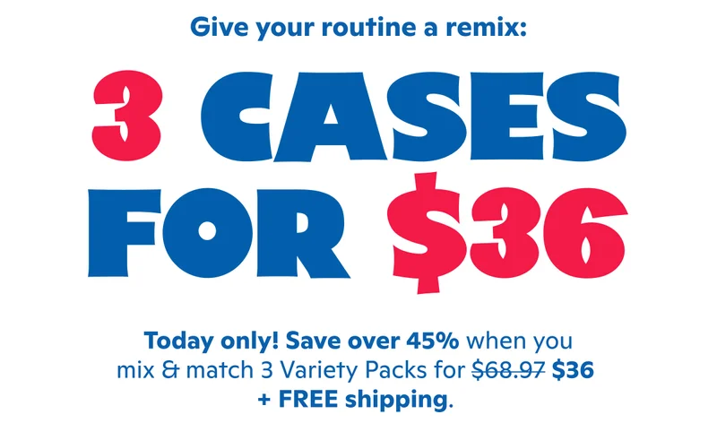 Give your routine a remix: 3 Cases for $36