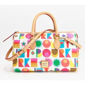 Dooney & Bourke Coated Cotton Art Deco Satchel