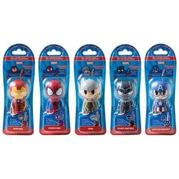 Marvel Superheroes Set of 5 Poppin Kids Toothbrushes