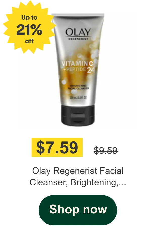 Olay Regenerist Facial Cleanser, Brightening,...