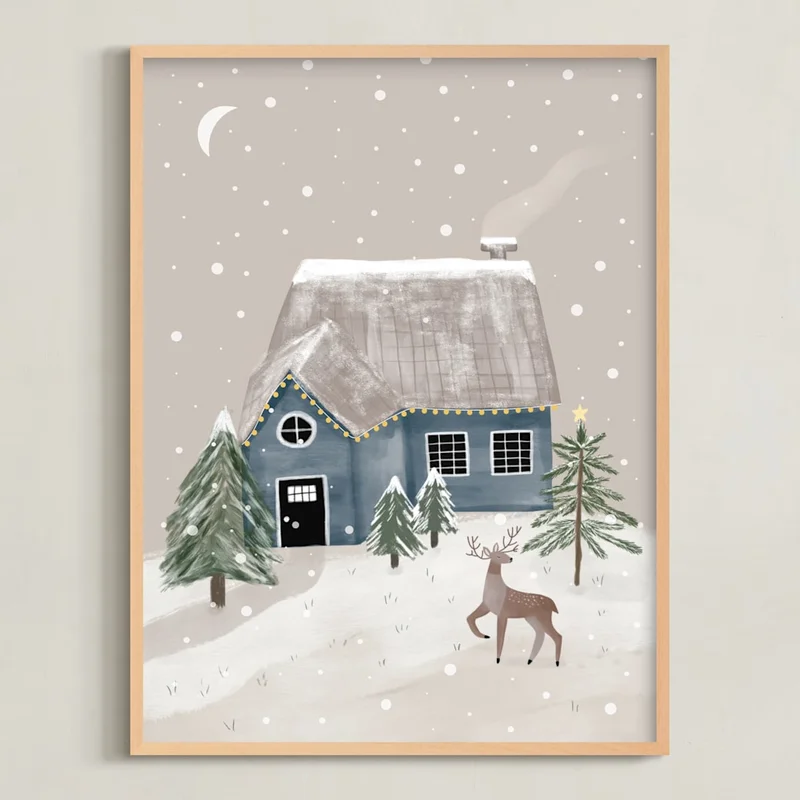 Winter's Night Open Edition Fine Art Print by Maja Cunningham | Minted