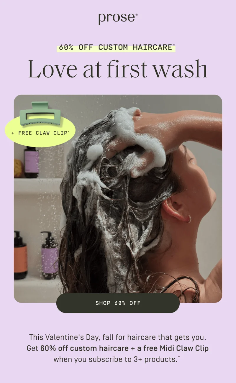 Prose | Love at first wash | Shop 60% off