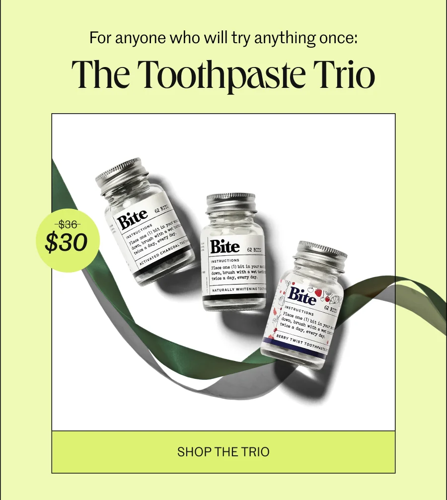 The toothpaste trio