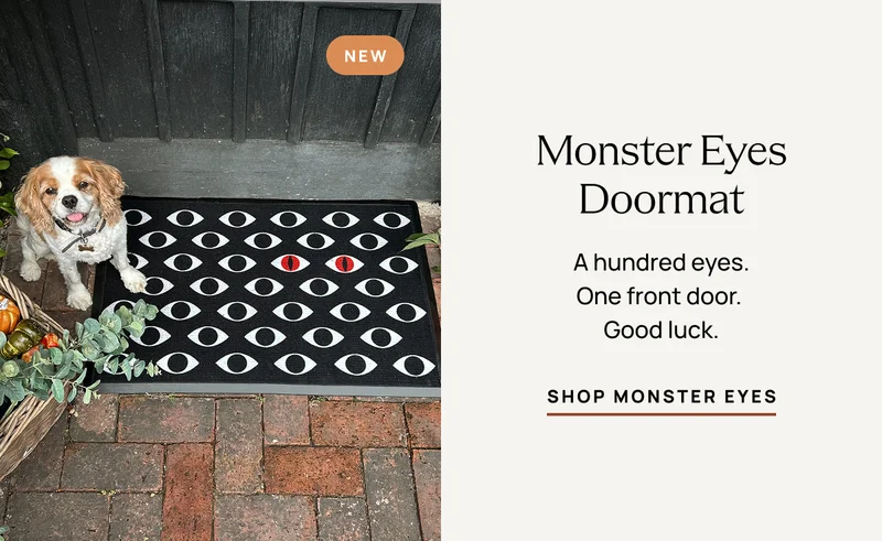 Monster Eyes Doormat | A hundred eyes. One front door. Good luck. | Shop Monster Eyes
