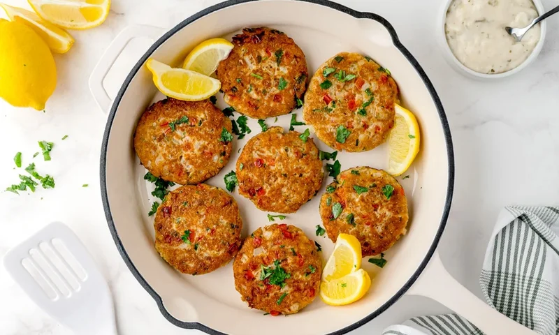 Salmon Croquettes with Dill Sauce