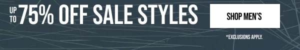 Up to 75% off Sale Styles Shop Men's