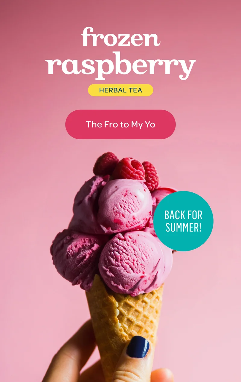 Frozen raspberry (Back for summer) - The Fro to My Yo