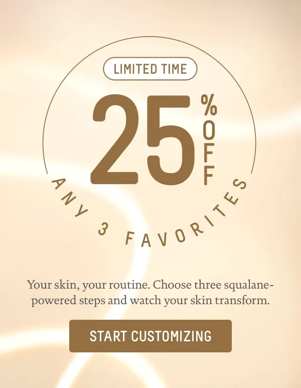 25% Off Any 3 Favorites