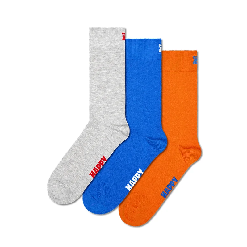 3-Pack Solid Socks