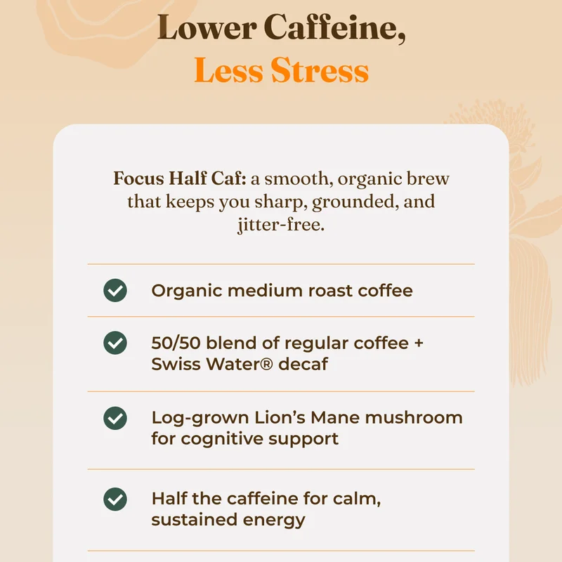 Lower Caffeine, Less Stress