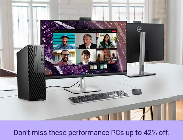 Monitor with Desktop setup