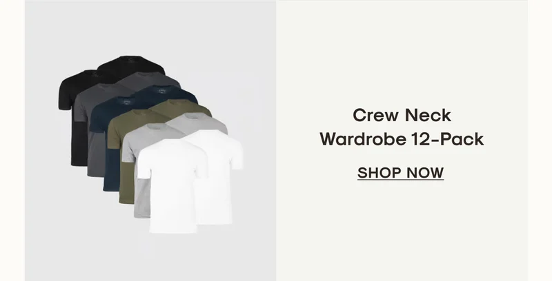 crew neck wardrobe 12pack