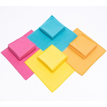 CAMPANELLI 20-Piece 12"x12" Microfiber Towel Set