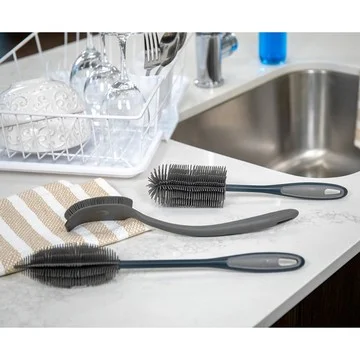 Kochblume Set of 3 Silicone Cleaning Brushes