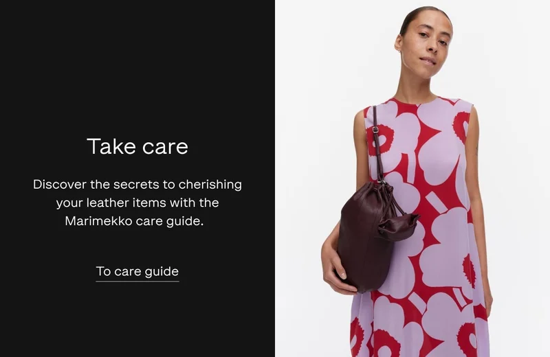 Take Care: Discover the secrets to cherishing your leather items with the Marimekko care guide.