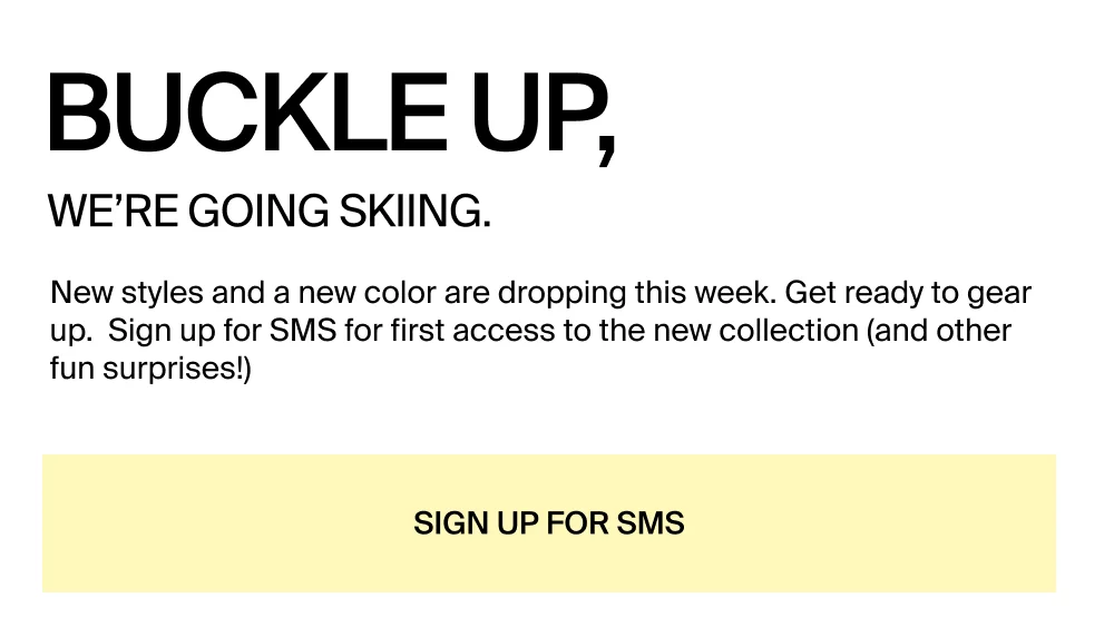 Sign up for SMS