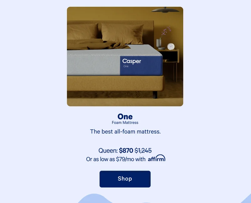 One Foam Mattress >> Shop >>