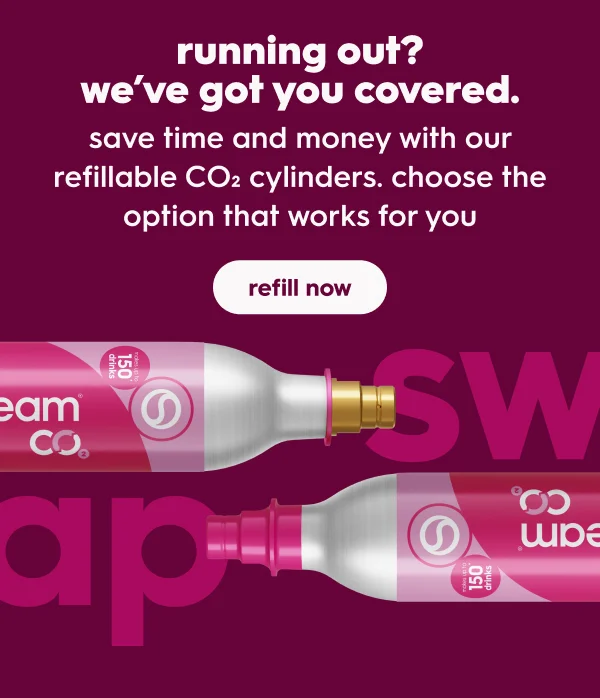 Save time and money with our refillable CO₂ cylinders. Choose the option that works for you