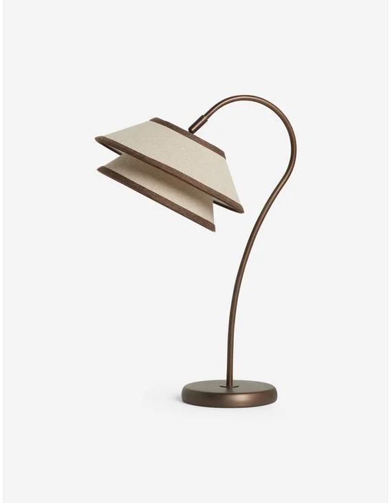 Pittman Table Lamp-Ivory and Toffee