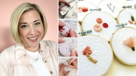 Modern Embroidery 101: Learn 15 Essential Hand Embroidery Stitches