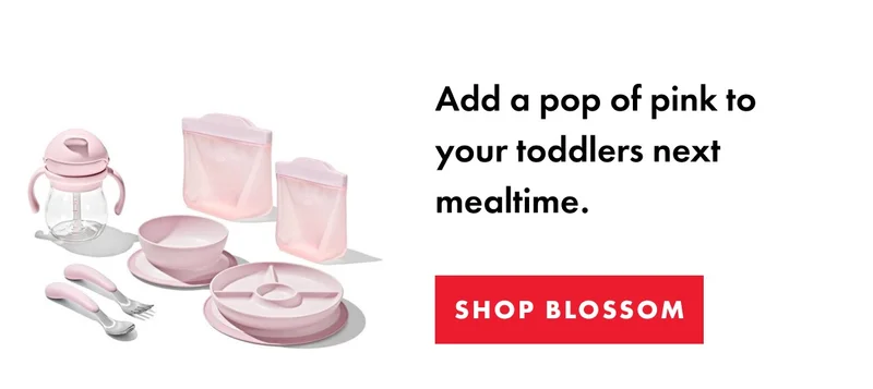 Add a pop of pink to your toddlers next mealtime. | SHOP BLOSSOM