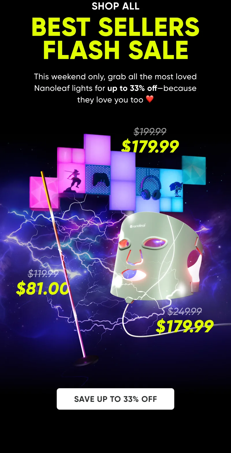 an image of a flyer for a flash sale with a picture of a man in a mask